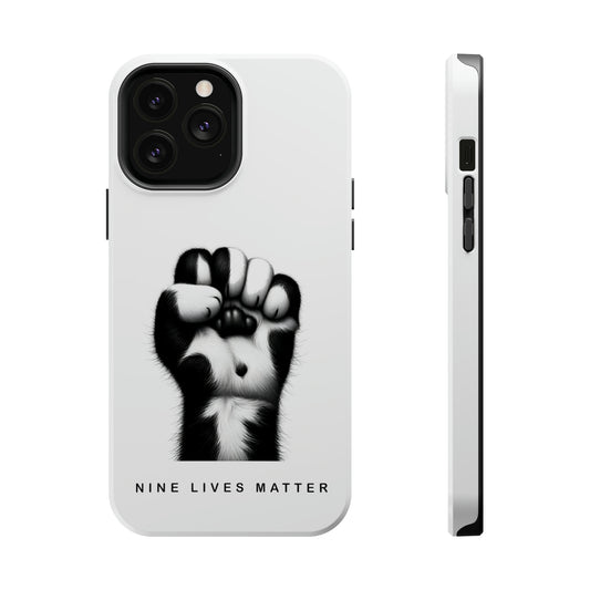 Nine Lives Matter - Cat Scratch Tough iPhone Case