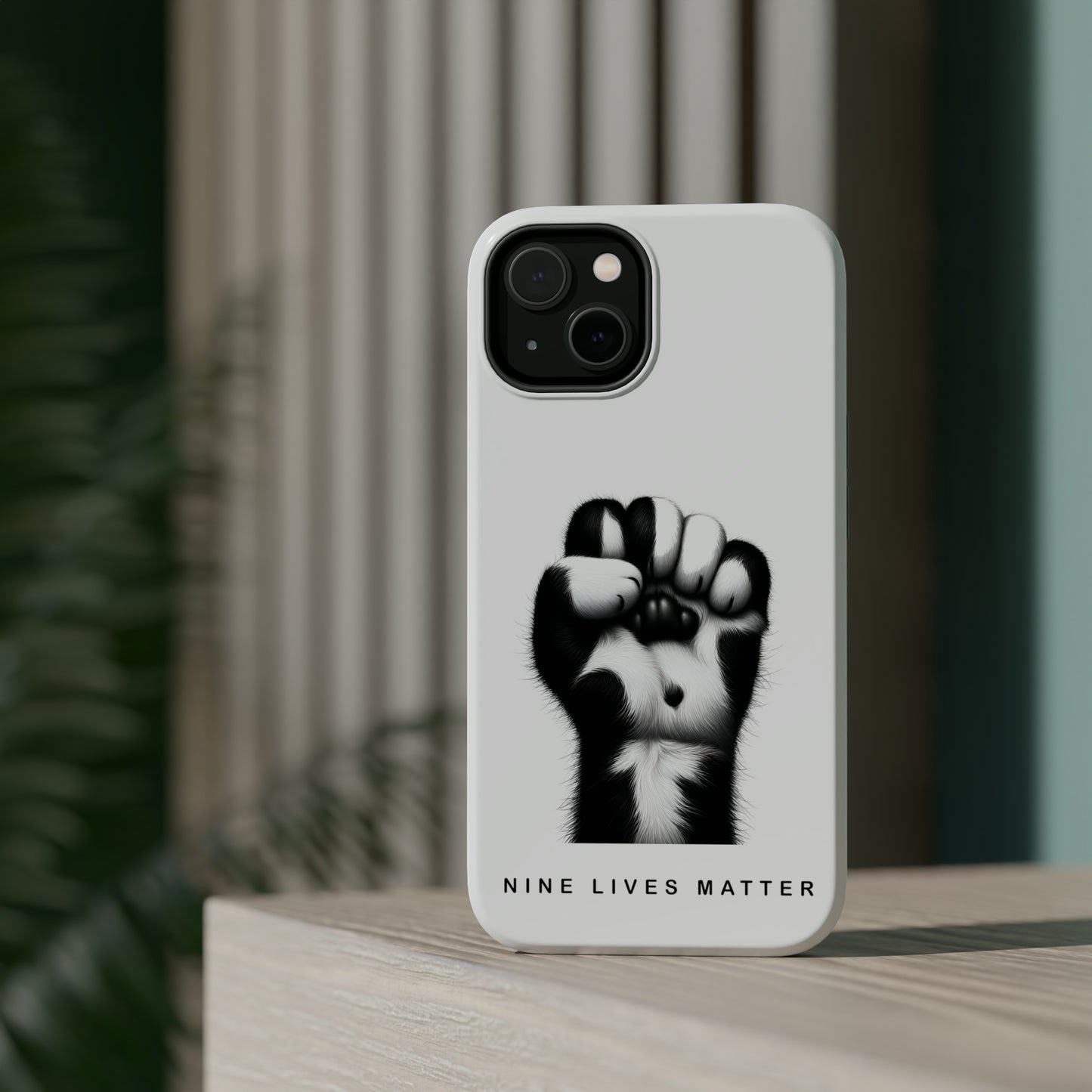 Nine Lives Matter - Cat Scratch Tough iPhone Case