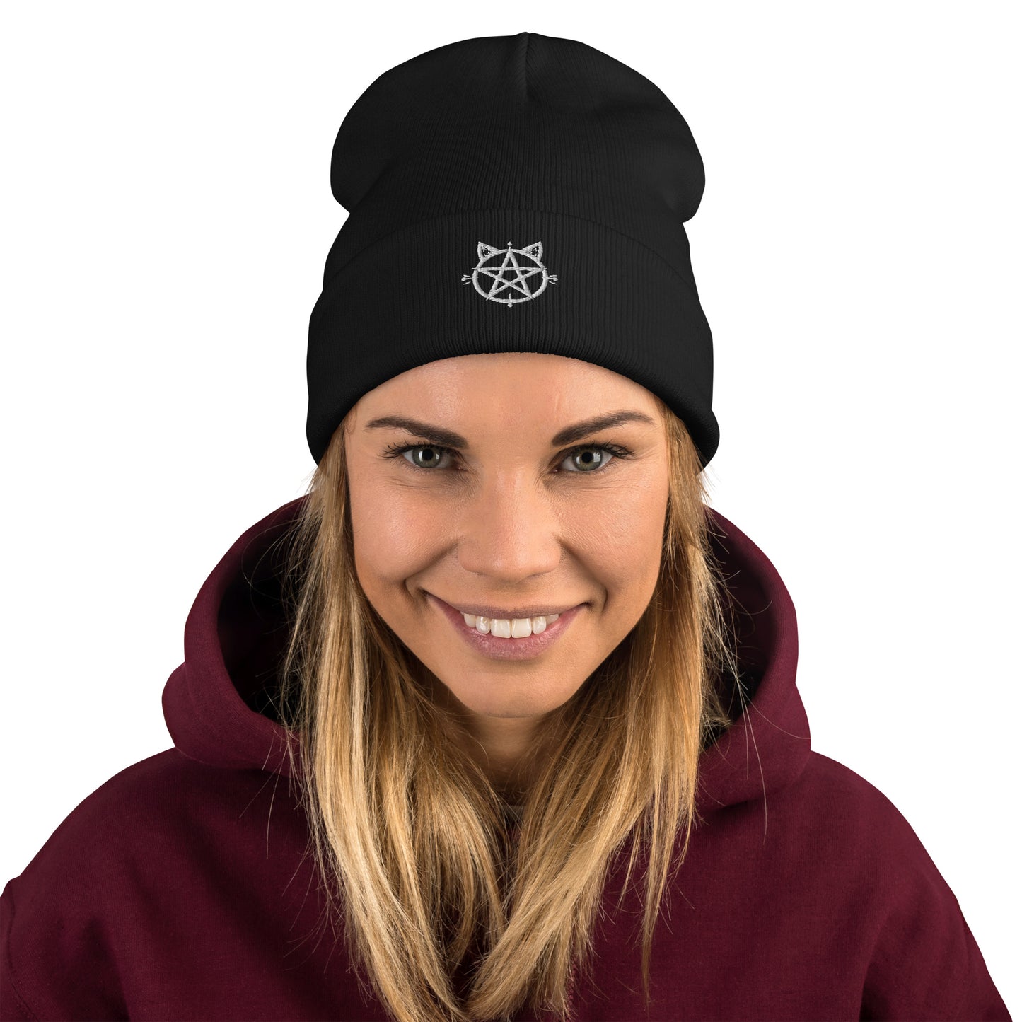 Embroidered Beanie Hat - Catagram